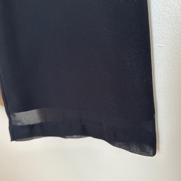 Vintage “Moonlighting”Black Straight Leg Dress Pants - Size 11/12 - Picture 2 of 9